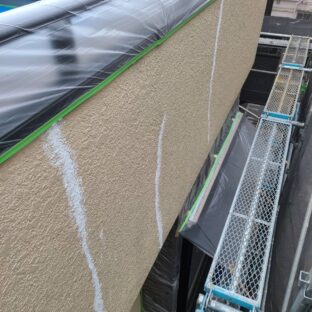 中央区K様邸【外装 モルタル壁塗装 下地クラック補修】
