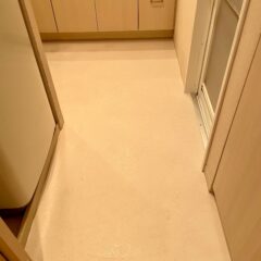 中央区　M様邸　クッションフロア張替/洗面所・トイレ